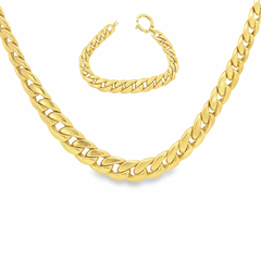 “Miami Cuban Luxe” Set - 14k Gold