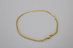 “Minimal Cuban” Bracelet – 14k Solid Gold
