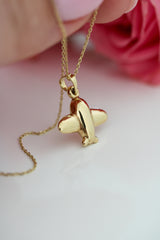 “Travel Lover” Pendant – 14k Solid Gold