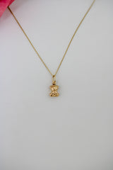 Mini Bear Pendant-14k Solid gold