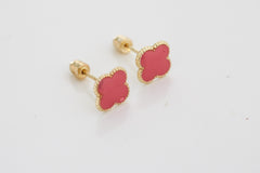 “Lucky Clover” Earrings – 14k Solid Gold