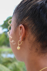 Timeless Dangle Ball Earrings – 10k Gold