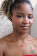 “Sweet Cherry” Pendant – 14k Solid Gold