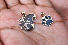 “Forest Friend” Squirrel Charm – 14k Solid Gold