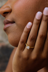 “Princessa Luxe” Engagement Ring – 1 CT or 2 CT Lab Diamond