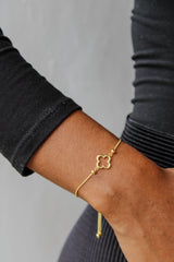 “Everyday Clover” Bracelet – 14k Solid Gold