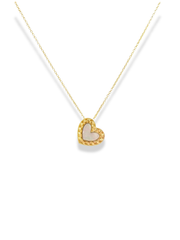“Pearl Heart” Necklace – 14k Solid Gold