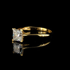 “Princessa Luxe” Engagement Ring – 1 CT or 2 CT Lab Diamond