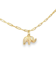 “Lucky Elephant” Pendant - 14k Gold