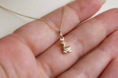 “Mini Duck” Pendant - 14k Gold