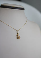 “Mini Duck” Pendant - 14k Gold