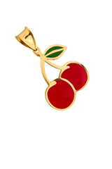 “Sweet Cherry” Pendant – 14k Solid Gold