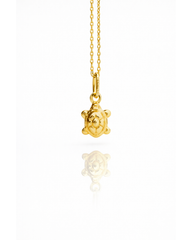 Mini Turtle Pendant-14k Solid gold