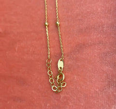 “Golden Heart” Anklet - 14k Gold