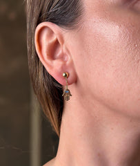 “Hamsa Eye” Earrings - 14k Gold