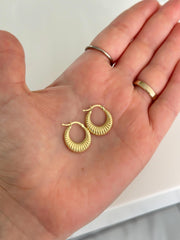 “Golden Stripes” Earrings - 14k Gold