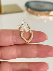 “Textured Love” Earrings - 14k Gold