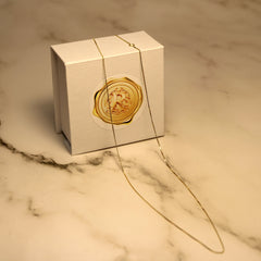 “Adjustable Dainty Box” Chain - 14k Gold