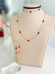 14k Gold “Red Desire” Set