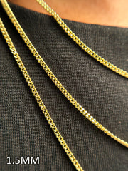 “Cuban Link” Chain - 14k Gold