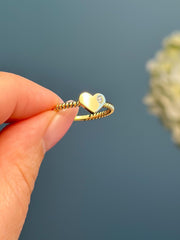 14k Gold “Amour” Ring