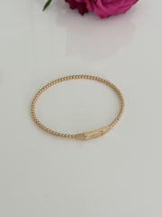 14k Gold “Beaded Bloom” Bracelets