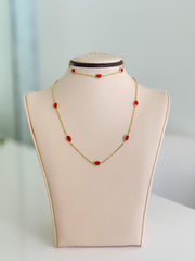 14k Gold “Red Desire” Set