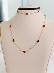 14k Gold “Red Desire” Set