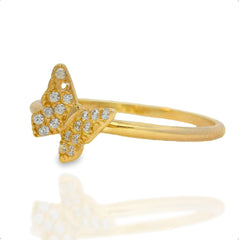 14k Gold “Wings of Light” Ring