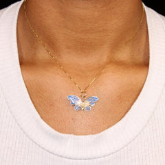 “Butterfly Dreams” Pendant - 14k Gold