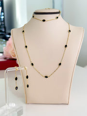 14k Gold “Midnight Grace” Set