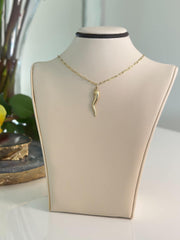 “ Italian Cornicello” Pendant - 14k Gold