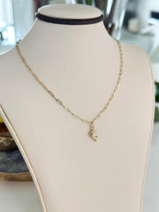 “Playful Dolphin” Pendant - 14k Gold