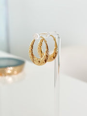“Romance Hoops” Earrings - 14k Gold
