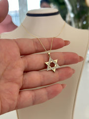 “Star of David” Necklace – 14k Solid Gold