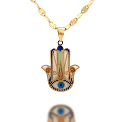 “Hamsa Hand” Pendant - 14k Gold