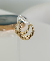 “Sweetheart Hoops” Earrings - 14k Gold