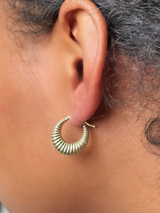 “Golden Stripes” Earrings - 14k Gold