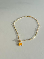 “Golden Star” Anklet - 14k Gold