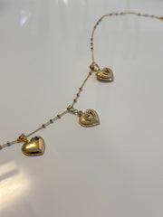 'Puffed Heart' Pendant - 14k Solid Gold