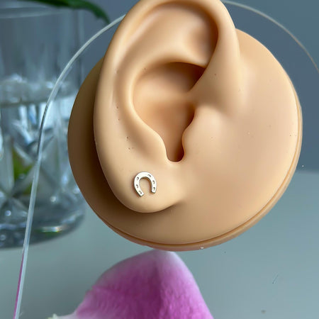 “Horseshoe Glow” Earrings - 14k Gold