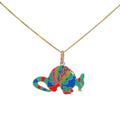 “Armadillo” Pendant – 14k Solid Gold