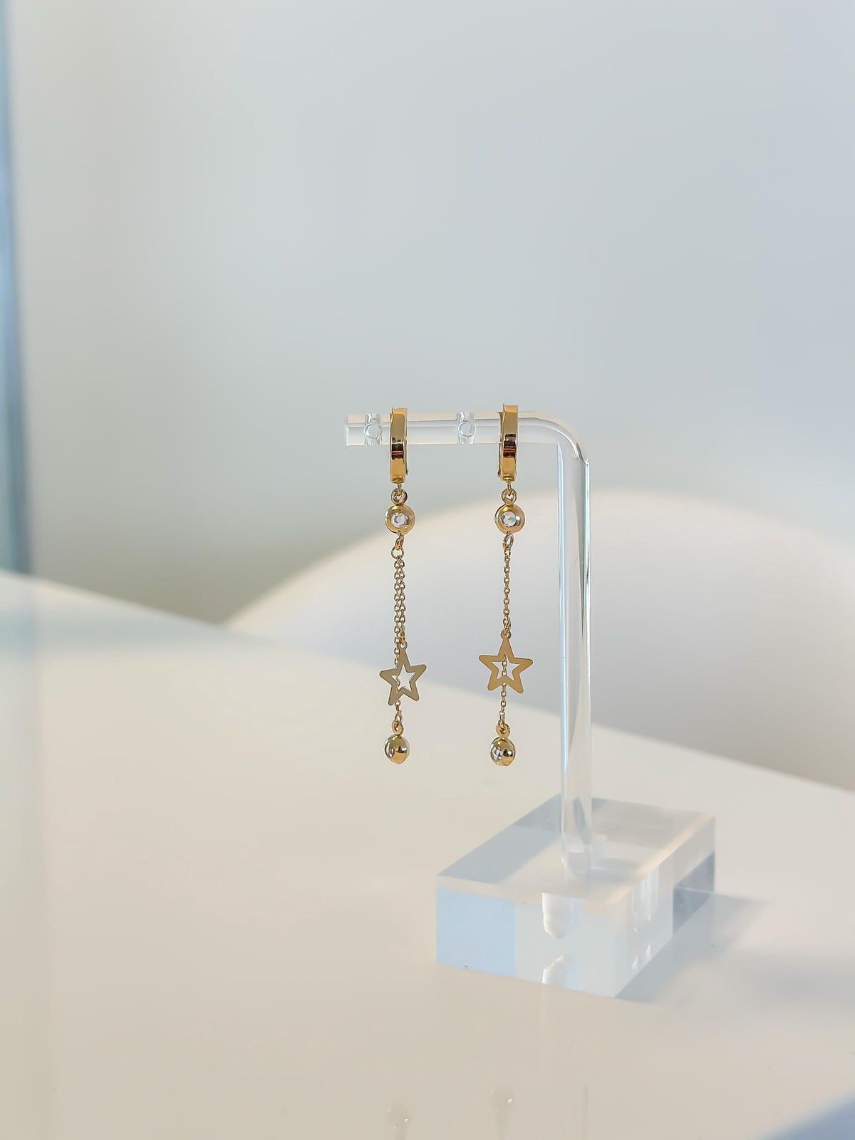 “Starry Drop” Earrings - 14k Gold