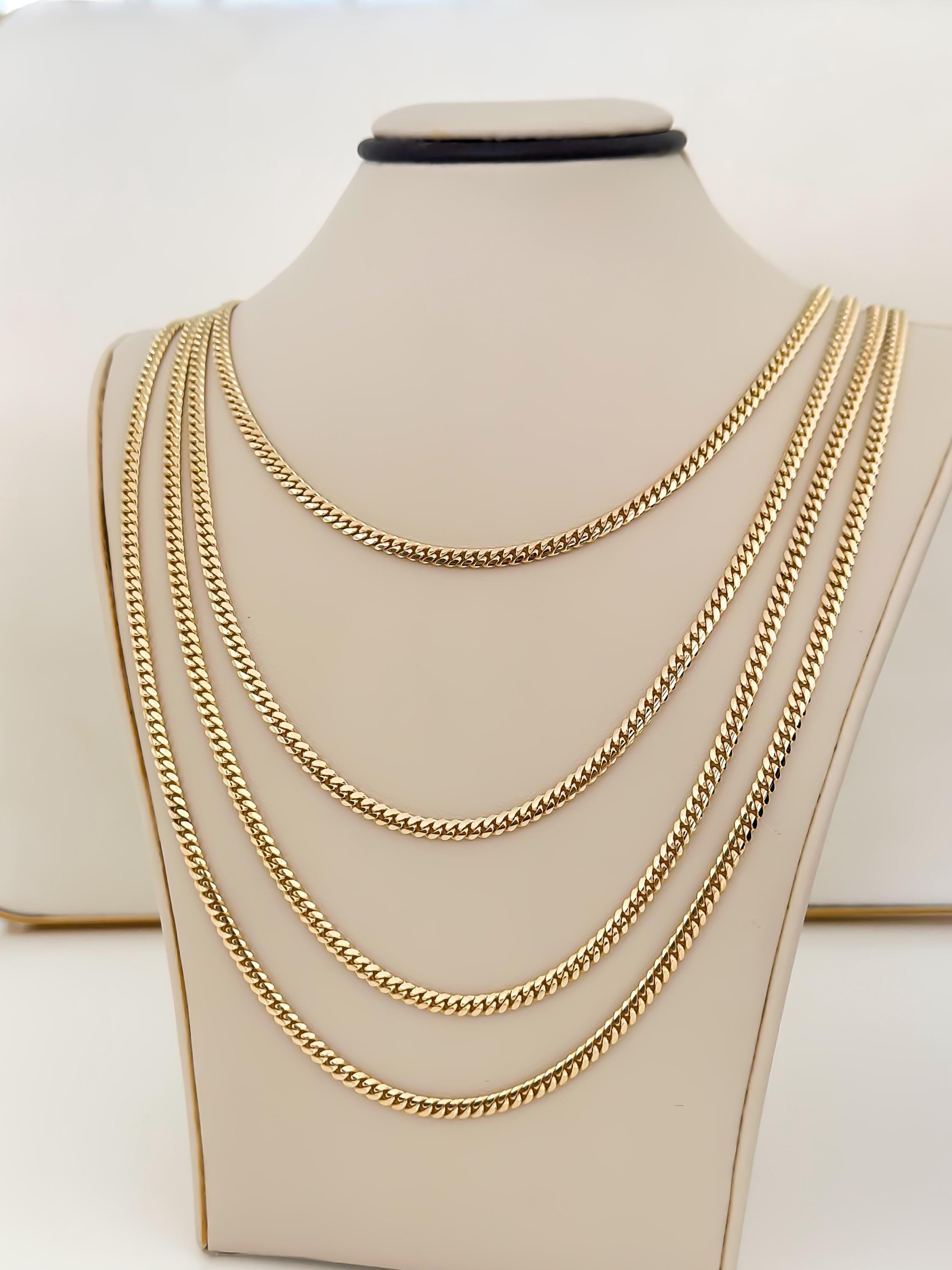 “Statement Cuban” Chain – 14k Solid Gold