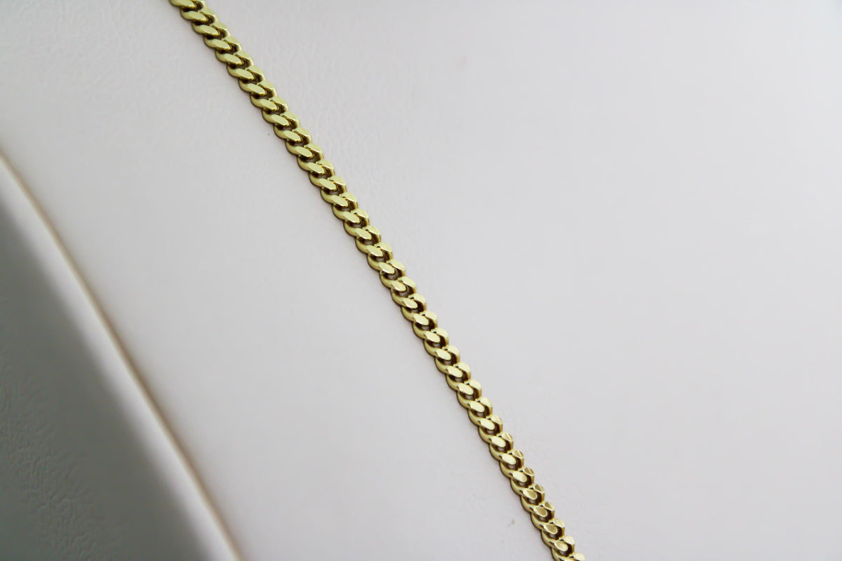 “Miami Cuban” Necklace - 14k or 10K Gold 2mm
