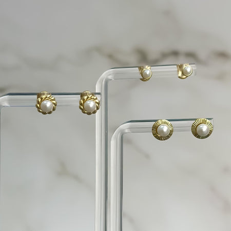 “Classic Pearl” Earrings - 14k Gold