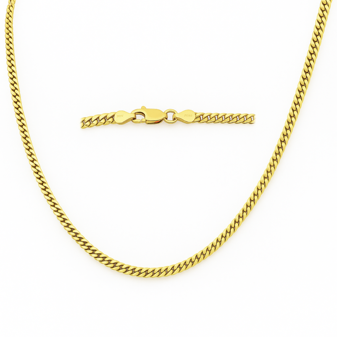 “Statement Cuban” Chain – 14k Solid Gold