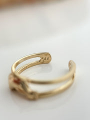 14k Gold “Coastal Dolphin” Ring