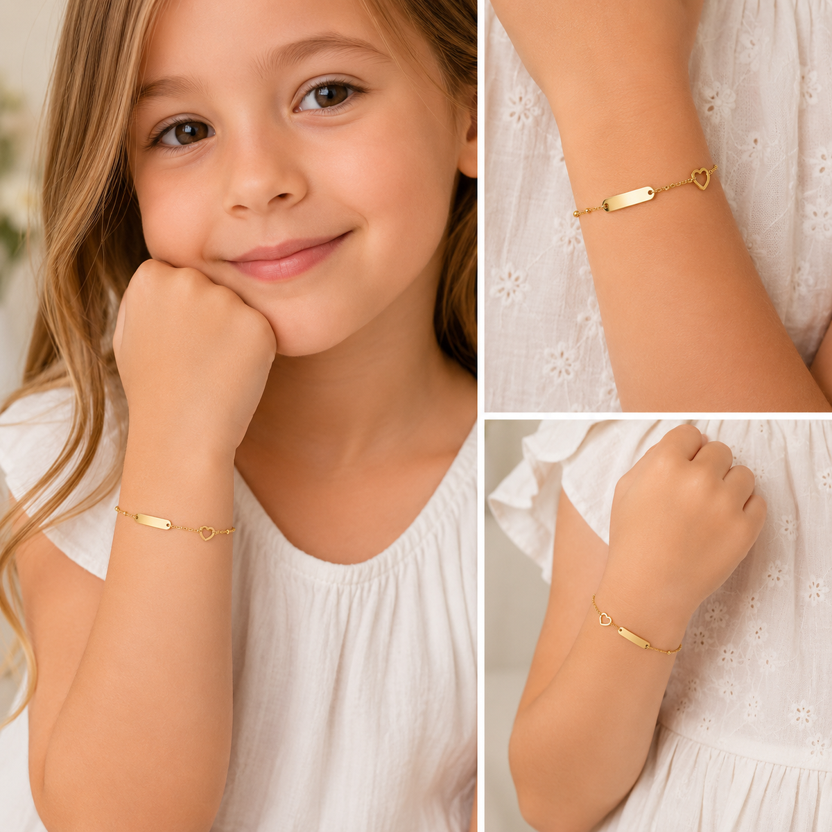"Heart Baby" Bracelet - 14K Gold