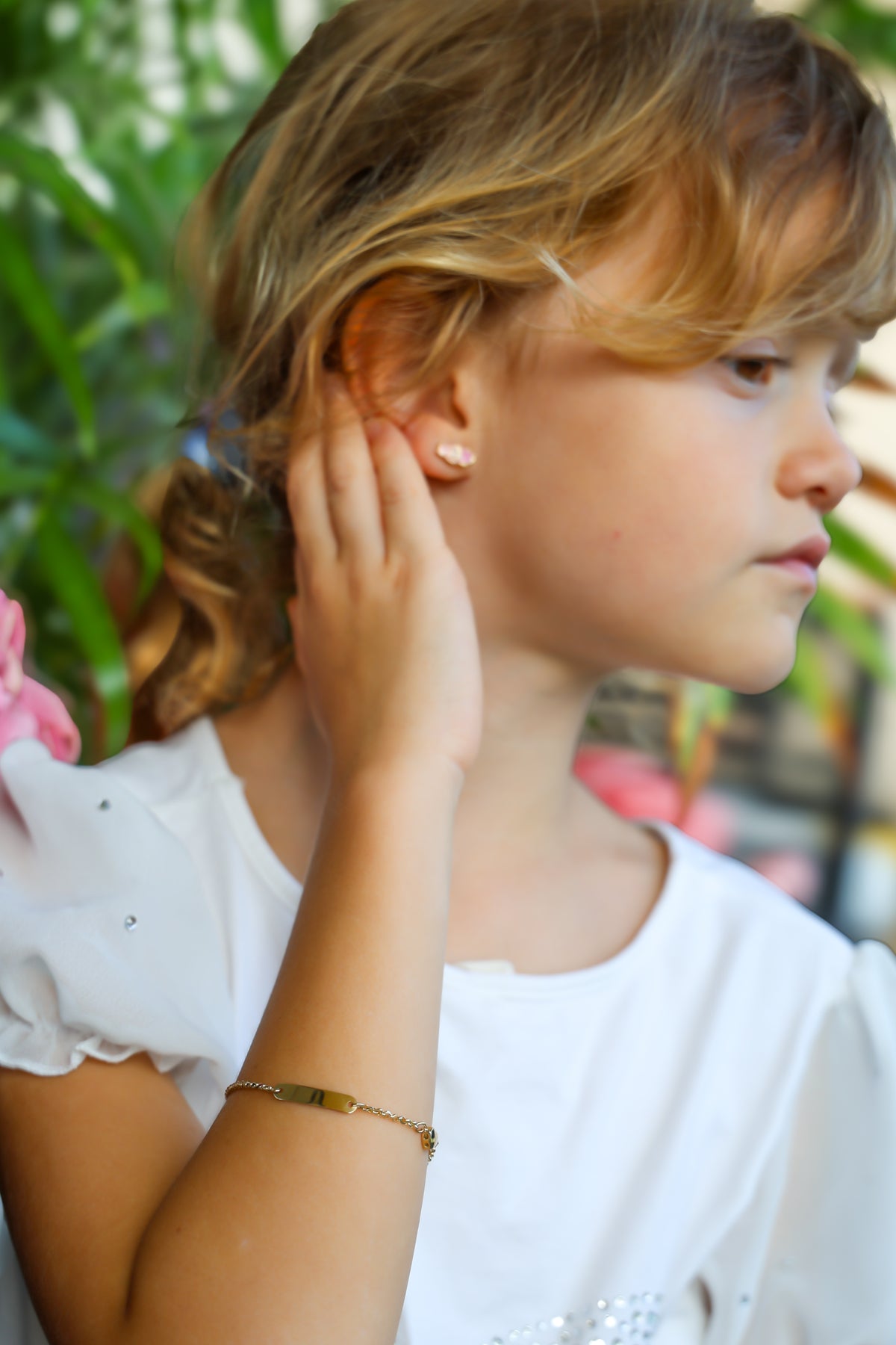 "Heart ID" Baby Bracelet - 14K Gold